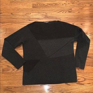 Vince wool and cashmere geometric sweater